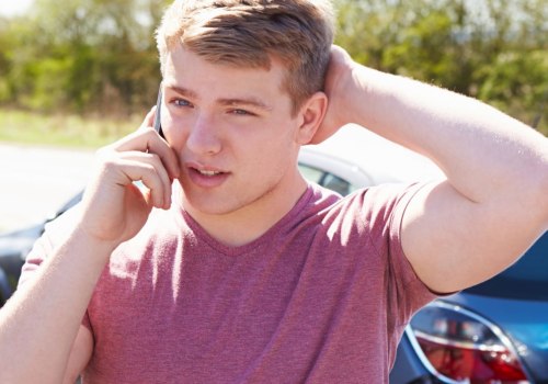 What are the five steps to follow if you are in a car accident?